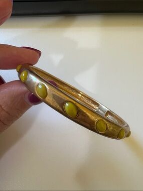 J.Crew Gold and Yellow Bangle Bracelet